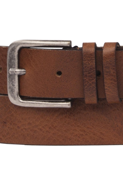 Presly & Sun cognac heren riem | Close up