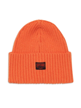 Superdry Accessoire WORKWEAR KNITTED BEANIE HAT W9010160A SIK JAFFA ORANGE