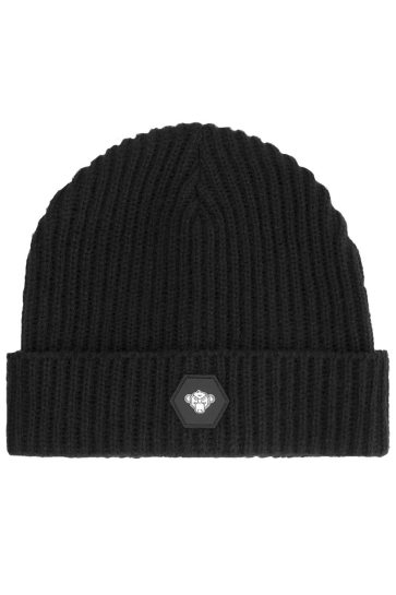 Black Bananas Accessoire CHROMITE BEANIE MENFW22 10 02 BLACK