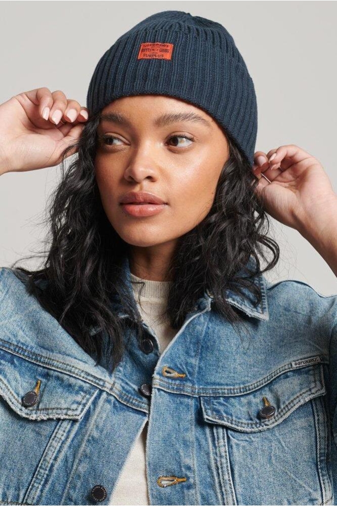 WORKWEAR KNITTED BEANIE HAT W9010160A ECLIPSE NAVY