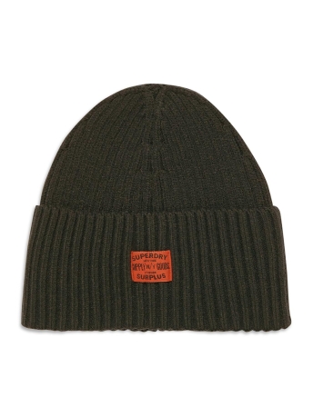 Superdry Accessoire WORKWEAR KNITTED BEANIE HAT W9010160A LO3 SURPLUS GOODS OLIVE