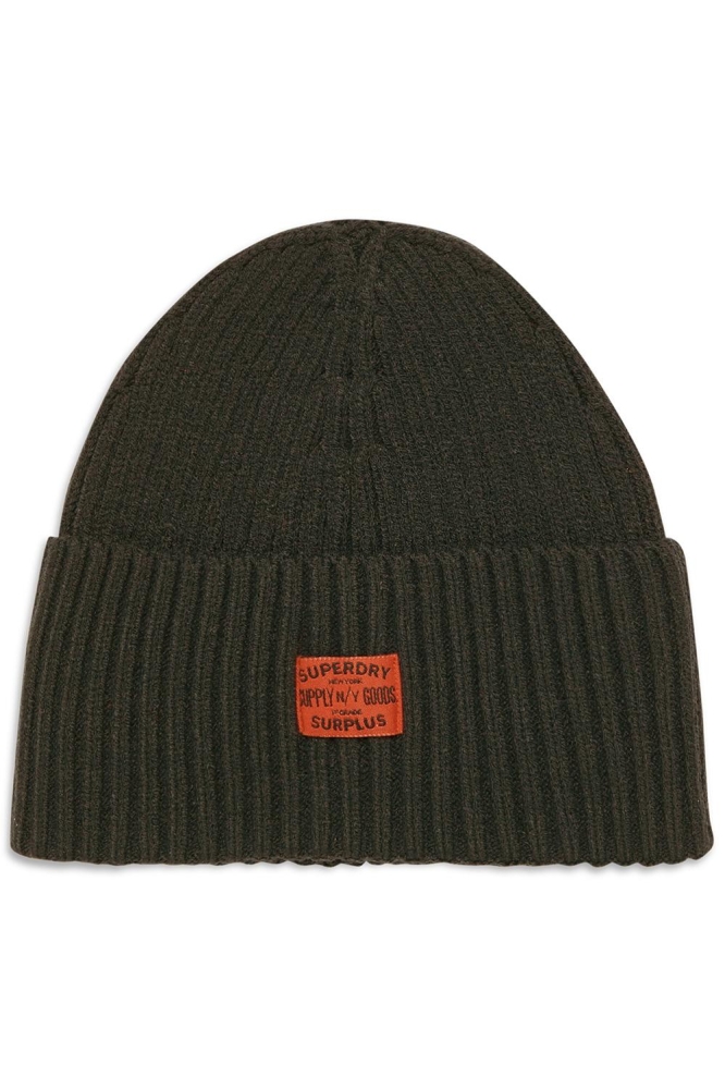WORKWEAR KNITTED BEANIE HAT W9010160A SURPLUS GOODS OLIVE