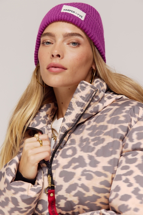Harper & Yve paarse dames accessoire | Model vooraanzicht