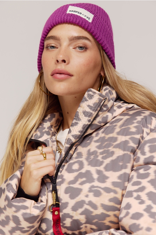 Harper & Yve paarse dames accessoire | Model vooraanzicht