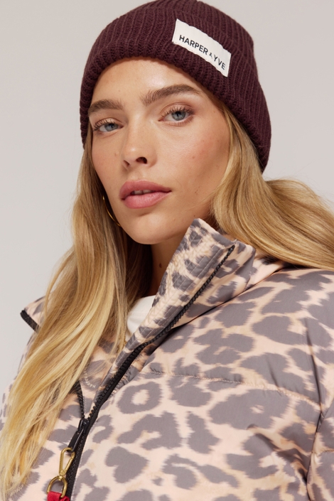 Harper & Yve bruine dames accessoire | Model vooraanzicht