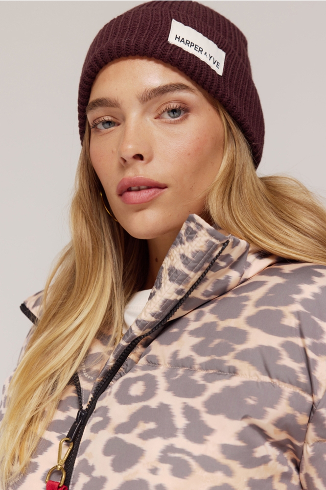 Harper & Yve bruine dames accessoire | Model vooraanzicht