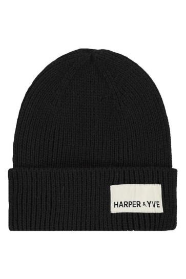 Harper & Yve Accessoire HARPER BEANIE AW25NACC01 203 BLACK
