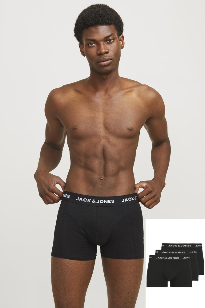 JACANTHONY TRUNKS 3 PACK BLACK 12171944 BLACK/BLACK