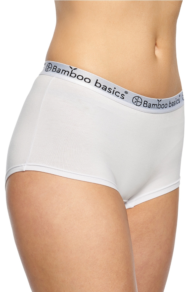 Bamboo basics witte dames ondergoed | Model vooraanzicht