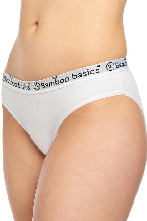 Bamboo basics witte dames ondergoed | Model vooraanzicht