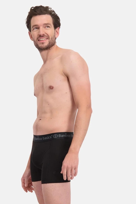 Bamboo basics zwarte heren ondergoed | Model zijaanzicht