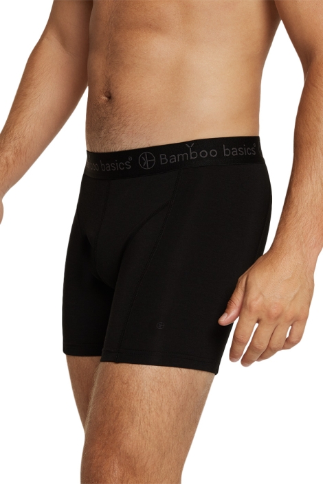 Bamboo basics zwarte heren ondergoed | Model zijaanzicht