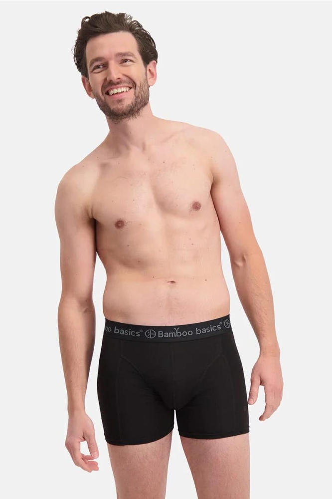 Bamboo basics zwarte heren ondergoed | Model vooraanzicht
