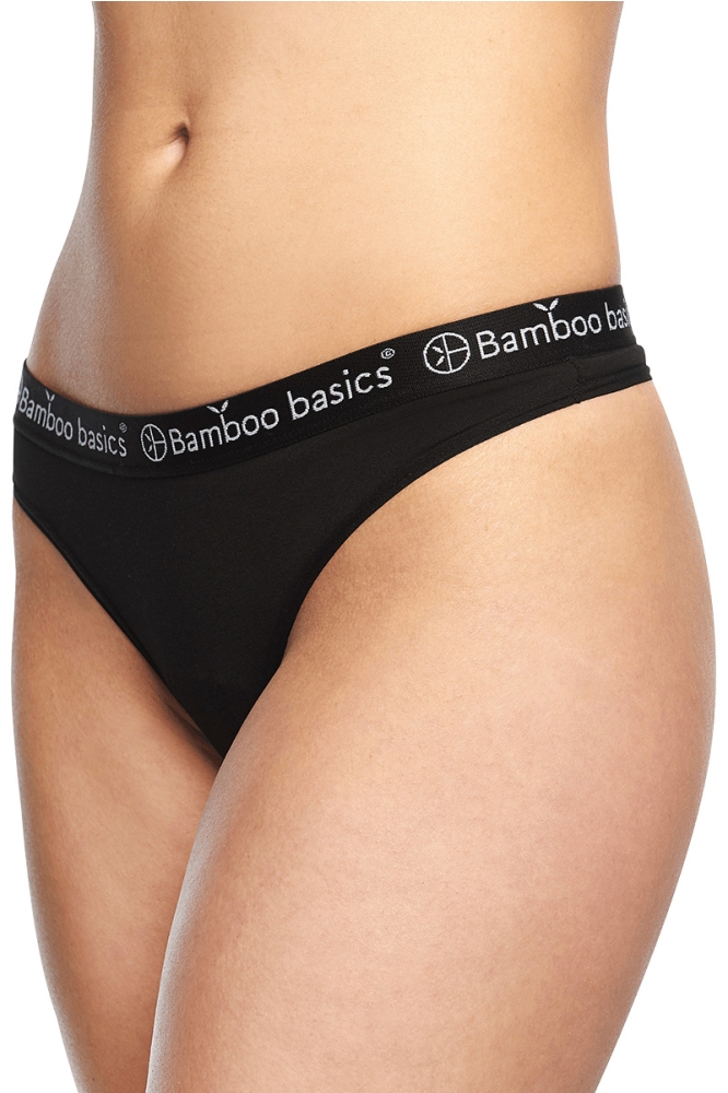 Bamboo basics zwarte dames ondergoed | Model vooraanzicht