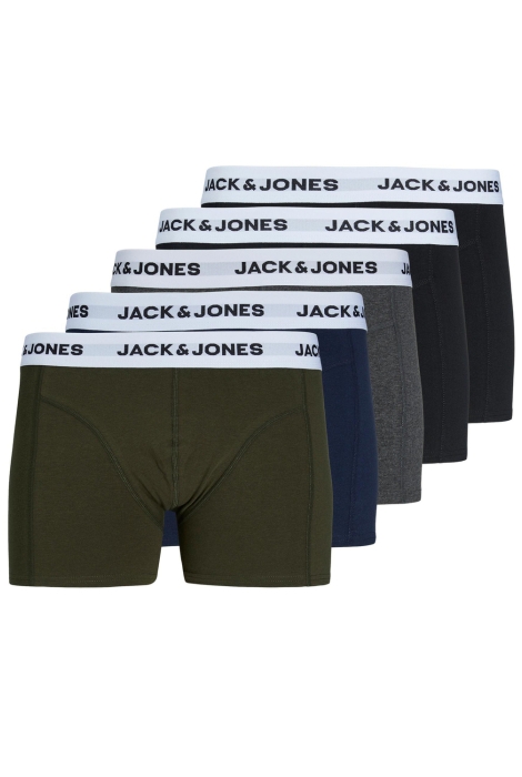 Jack & Jones jacbasic white wb trunks 5 pack noo