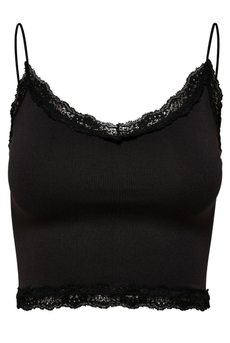 Only onlvicky lace seamless cropped top