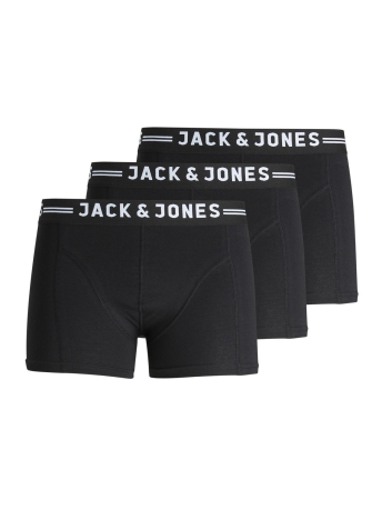 Jack & Jones Junior Ondergoed SENSE TRUNKS 3-PACK NOOS JNR 12149293 Black