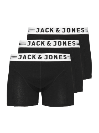 Jack & Jones Junior Ondergoed SENSE TRUNKS 3-PACK NOOS JNR 12149293 Black