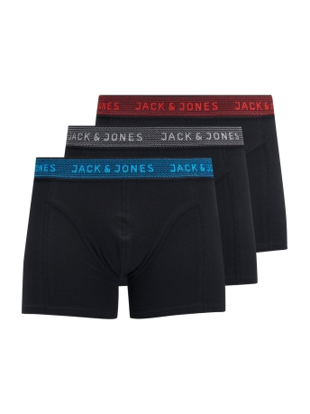 Jack & Jones Junior Ondergoed JACWAISTBAND TRUNKS 3 PACK NOOS JNR 12203513 Asphalt