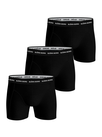Bjorn Borg Ondergoed COTTON STRETCH BOXER3P 9999 1024 BLACK 90011