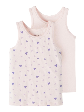 Name It Ondergoed NMFTANK TOP 2P BARELY PINK HEART NO 13206498 Barely Pink