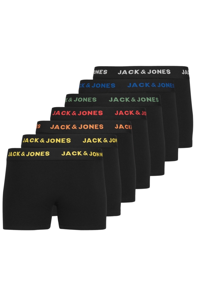 JACBASIC TRUNKS 7 PACK NOOS JNR 12223126 Black