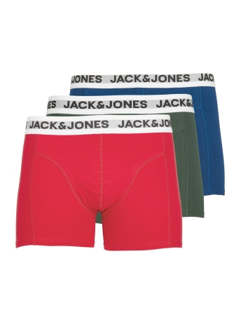 Jack & Jones Ondergoed JACRIKKI TRUNKS 3 PACK NOOS 12228454 Sycamore/Estate blu