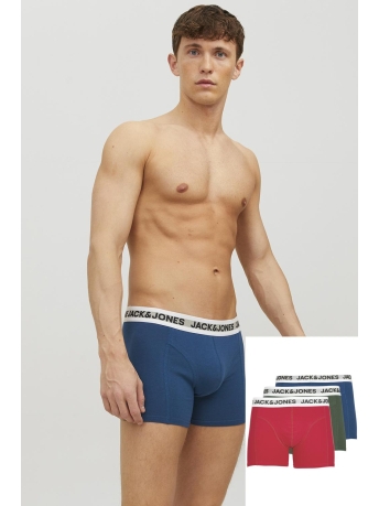 Jack & Jones Ondergoed JACRIKKI TRUNKS 3 PACK NOOS 12228454 Sycamore/Estate blu