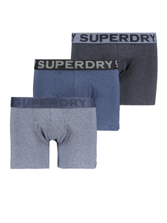 Superdry Ondergoed BOXER TRIPLE PACK M3110452A FROSTED NAVY GRIT/DA