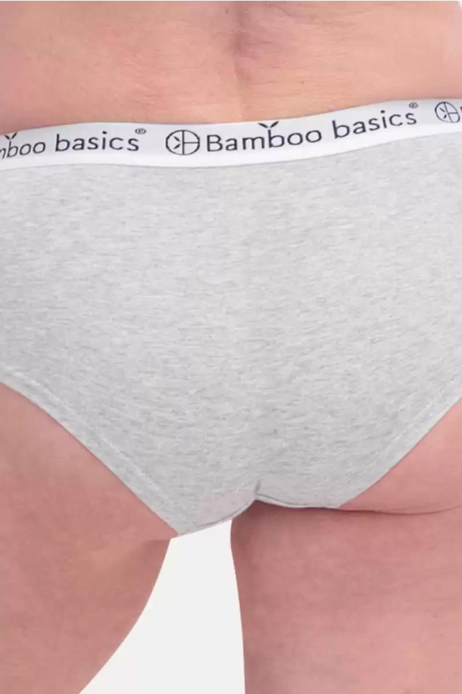 Bamboo basics grijze dames ondergoed | Close up