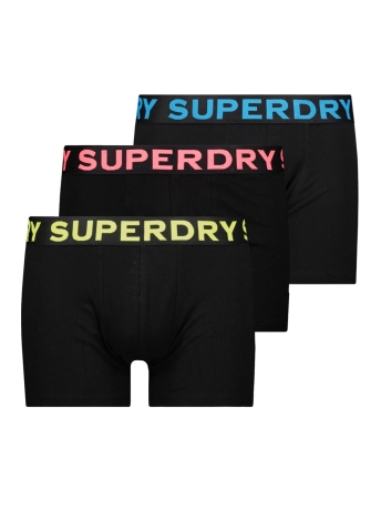Superdry Ondergoed BOXER TRIPLE PACK M3110452A 1MN BLACK/NEON