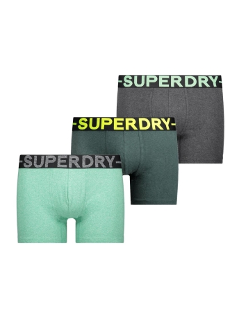 Superdry Ondergoed BOXER TRIPLE PACK M3110452A RAVEN BLACK MARL BUC