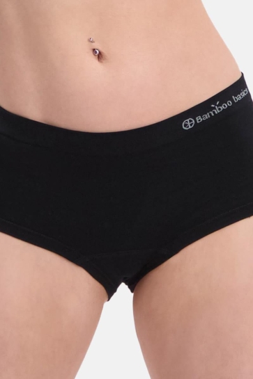 Bamboo basics Ondergoed SOPHIE KNITTED SEAMLESS HIPSTER 2 PACK BLACK