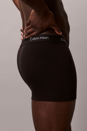 Calvin Klein Ondergoed RELAXED FIT TRUNK 3PK LV00NB4286 BLACK/ CHALK LOGO/ BLACK W/ CURRIE