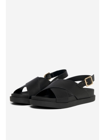 Only Schoen ONLMINNIE-2 PU SLINGBACK SANDAL NOOS 15253212 BLACK