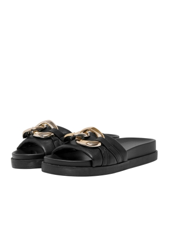Only Schoen ONLMINNIE-7 PU CHAIN SANDAL 15288653 BLACK