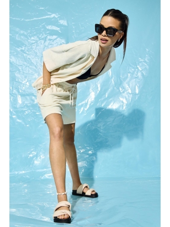 Only Schoen ONLMINNIE-4 PU PADDED SANDAL 15288132 BEIGE
