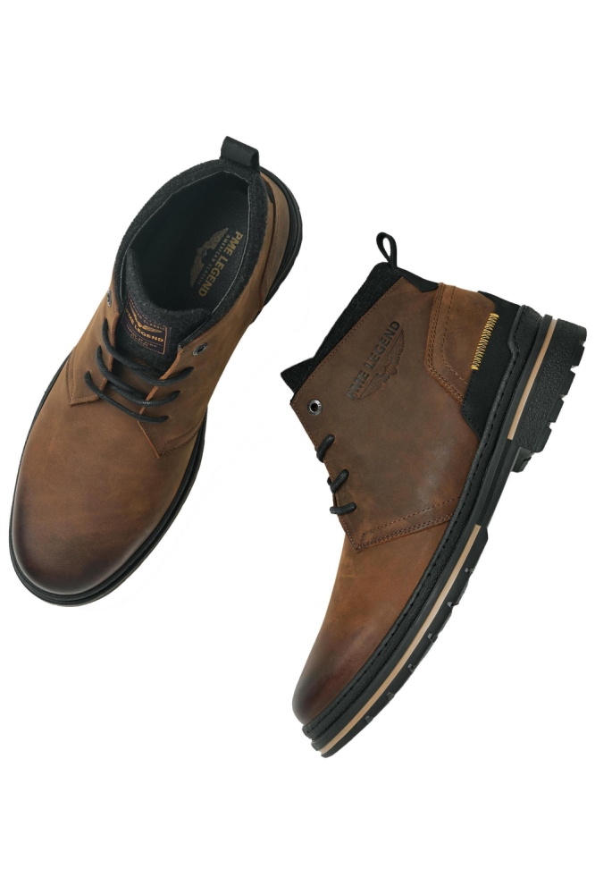 PME legend cognac heren schoen | Bovenaanzicht