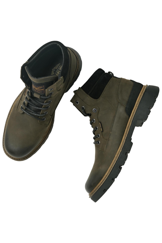PME legend groene heren schoen | Bovenaanzicht
