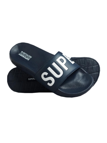 Superdry Schoen CODE CORE VEGAN POOL SLIDE MF310222A DEEP NAVY OPTIC