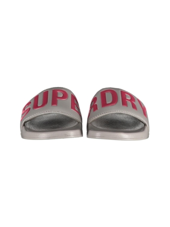 Superdry Schoen CODE CORE VEGAN POOL SLIDE WF310198A WARM GREY/ACTIVE PINK