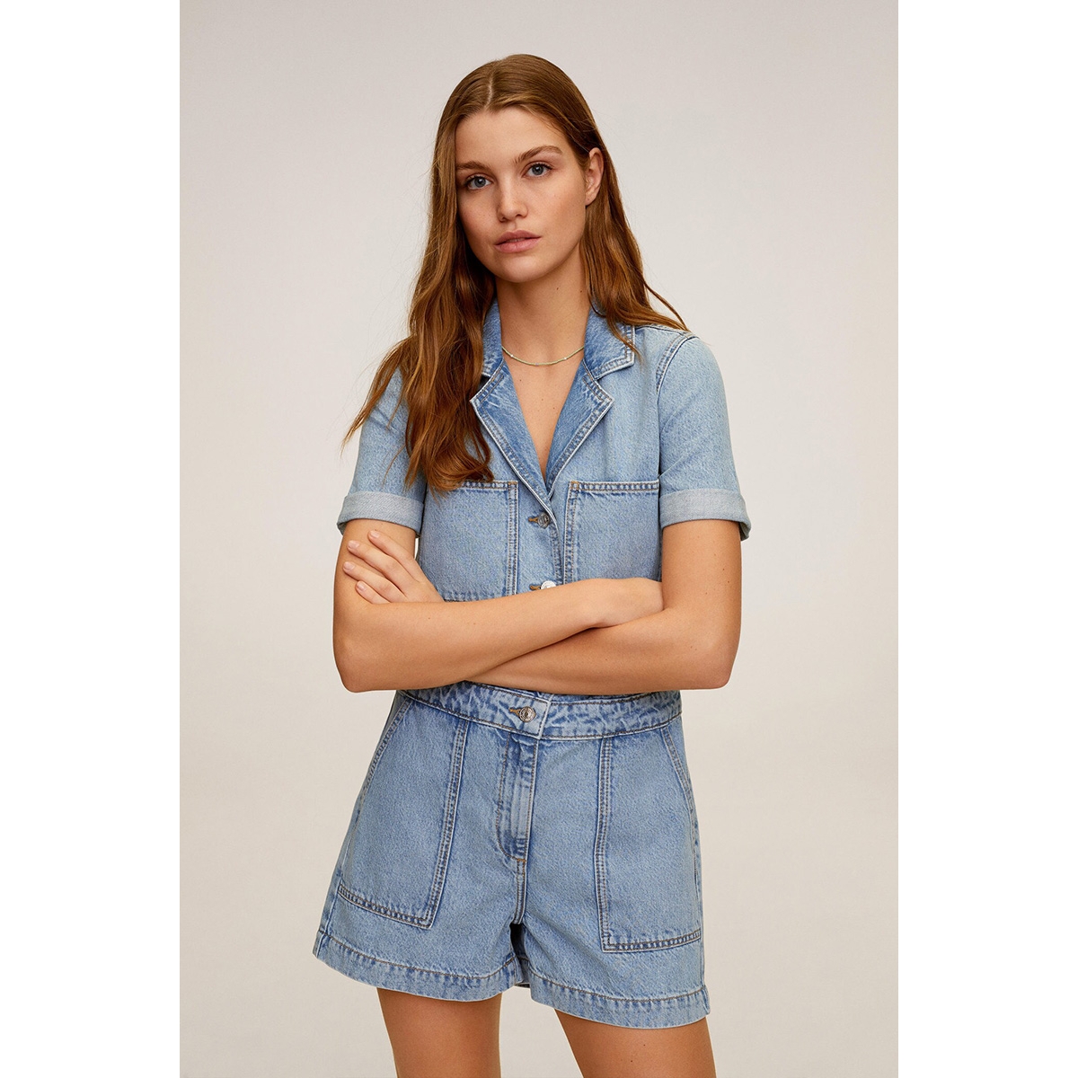 korte denim jumpsuit 67087666 mango jumpsuit tm