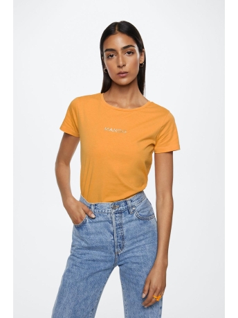 Mango T-shirt T SHIRT MET METALLIC LOGO 37010001 15