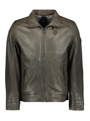 Donders Jas LEATHER JACKET 52318 690 GREEN OLIVE