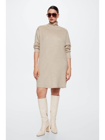 Mango Jurk GERIBDE JURK MET OMGESLAGEN COL 37067106 08