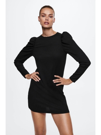 Mango Jurk GETEXTUREERDE JURK MET POFMOUWEN 37957766 99