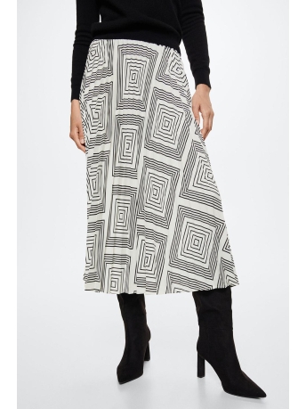 Mango Rok PLISSEROK MET GEOMETRISCHE PRINT 37087728 01