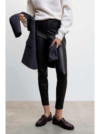 Mango Broek IMITATIE LEREN LEGGING MET SPLITTEN 47050026 99