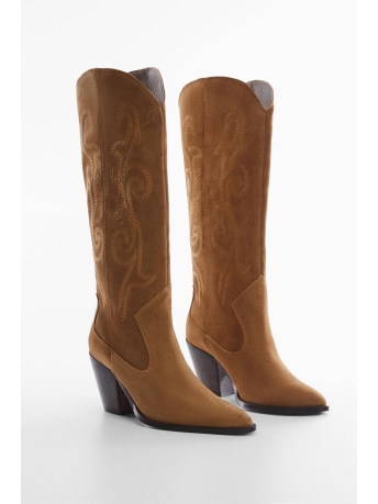 Mango Schoen LEREN COWBOYLAARZEN 47091248 31