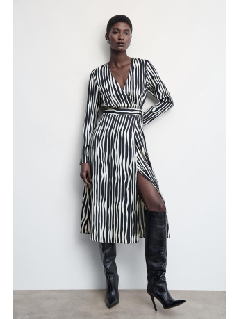 Mango Jurk GESTREEPTE MIDI JURK 47014020 99